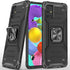 Military Grade Case for Samsung Galaxy A51, Built-in Kickstand Heavy Duty Shockproof Cover (Black)