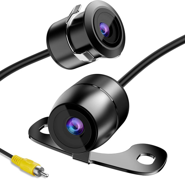 RAAYOO Backup Camera Flush Mount, Metal Housing 170Wide View Angle Rear/Side/Front View Camera