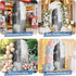 Jnbasdffb 6.6 Grey Wedding Arch Cover, Stretchy Spandex Arch Backdrop Stand Covers FT, Modern Oil Painted Art Abstract