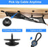 Cable Management Net Under Desk Kit, ZZM Privacy Mesh Wire Manager, Large Capacity Cord Organizer Net for Office, Home,