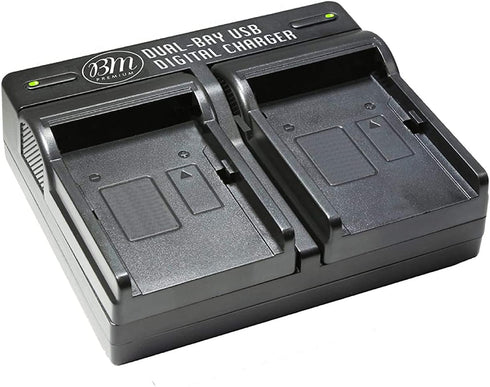 BM Premium Dual Battery Charger for Olympus OM-D E-M1 Mark II Camera