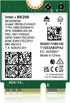 WiFi 7 Wireless Card Intel BE200 NGW, Bluetooth 5.4, 5800Mbps M.2/NGFF Network Support Windows 10/11 (64bit), Linux,