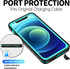 BEASTEK NRE Series Waterproof Case for iPhone 12 Mini, Shockproof Dustproof IP68 with Built-in Screen Protector, Teal