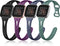 Odbeai Soft Silicone Replacement Wristbands - Slim Sport Breathable Bands for Fitbit Versa 2, Versa Lite/SE, 4Packs