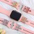 Decorative Heart Rings Loops Compatible with Apple Watch Silicone Bands Charms for iwatch Series