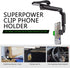 SLIMI 1 360 #01) PC Sun Visor Phone Holder, Adjustable Rear View Phone Holder, Multifunctional Car Mobile Phone