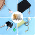 Larrel 100PCS 58mm Phone Keychain Strap, Cell Phone Split Ring Strap, Gold/Silver Cellphone Charms Lanyard String