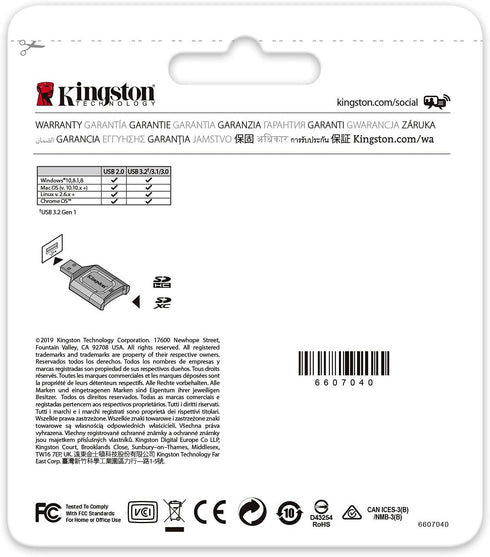 Kingston 3.2 (MLP) MobileLite Plus USB SDHC/SDXC UHS-II Card Reader