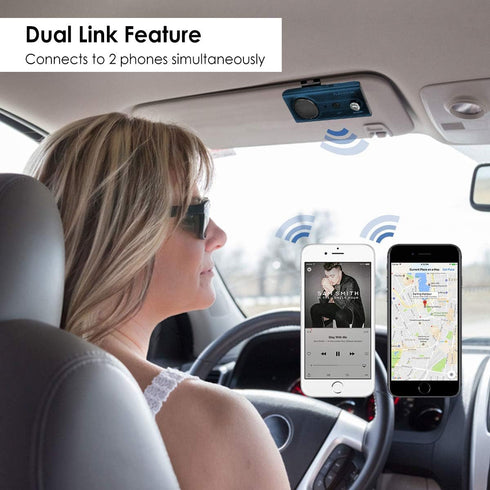Avantree CK11 Bluetooth 5.0 Hands Free Cell Phone Car Kit, 3W Loud Speakerphone, Support Siri Assistant, Wireless in