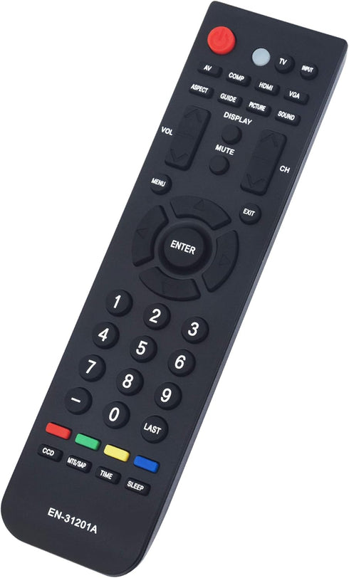 EN-31201A Replaced Remote for Hisense TV Models - LTDN42V77US, LTDN46V86US, LTDN46K20US, LTD24V86US, and more