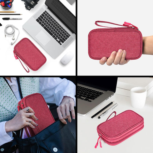Electronic Organizer Travel Cable Accessories Bag - Waterproof Electronic Accessories Organizer Bag for Power Bank,