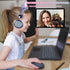 SVYHUOK Kids Headphones for Girls Children Teens, Cute Cat Ear Wired Headphones with Microphone 3.5mm Jack, Over On Ear