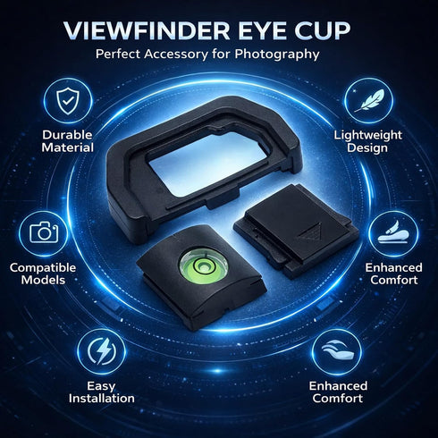 Set EM5 EM10 Viewfinder Eye Cup Cold Shoe Cover Horizon Level for II II Cameras - Protective Eyecup, Cover, Leveling