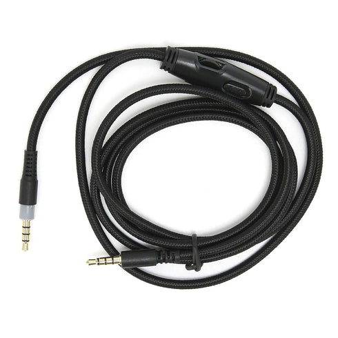 Hilitand 4.9ft Audio Cable for HyperX Cloud Alpha Headphones, 3.5mm Male to Male with Volume Control, Replacement Cable.