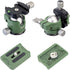 V1 DSLR Camera Tripod Ball Head 38MM, 360 Degree Swivel, U-Shaped Groove Design for Canon Nikon Sony