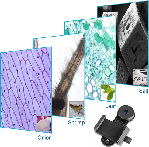 Microscope Lens Smartphone Adapter with Built-in WF16X Eyepiece, Celticbird 23.2mm Camera Adapter for Cellphone