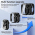 2-Pack Goton Waterproof Apple Watch Case for Series 9 8 7, 360 Protective Glass Face Cover + Back Bumper