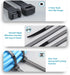 Zip Ties Assorted Sizes (4”+6”+8”+12”), 400 Pack Black Cable Ties by ANOSON