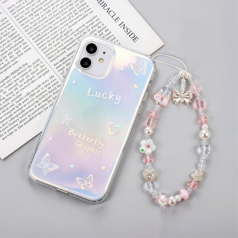 XLIUAX 2 Pack Beaded Camera Wrist Straps, Phone Charm Wristlet Lanyards for Purse Bag Car Key Keychain Accessories