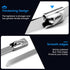 Metal Zip Ties - 100 Pcs 11.8 Inch 304 Stainless Steel Multi-Purpose Cable Ties for Outdoor Use