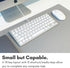 Macally Small USB C Keyboard, Plug & Play Wired Apple Keyboard for Mac mini, MacBook Pro/Air, iMac, iPad, Windows