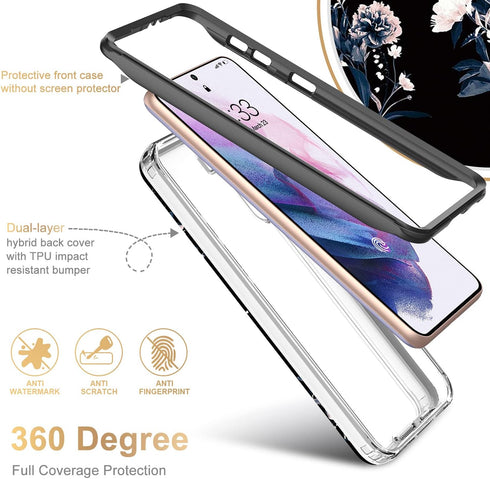 ESDOT Samsung Galaxy S21 Case, Military Grade Rugged Cover with Fashionable Designs for Women Girls, Shockproof