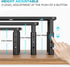 2 Pack 14.5 9.1, BONTEC Monitor Stand Height Adjustable Metal Riser with Pen Holder, Black, x Ergonomic Desktop Stand