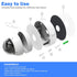 ENS Custom Drilling Junction Box for Security Cameras - Aluminum Enclosure for Dome/Turret/Bullet/Fisheye Cameras, White