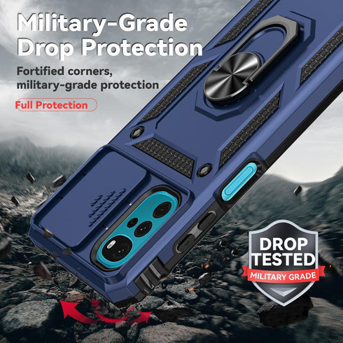 SKMY 2024 16ft.Drop 4G 2024 6.5 inch, SMKY for Moto G Play Case,with Screen Protectors and Camera Cover,[Military