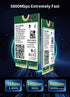WiFi 7 Wireless Card Intel BE200 NGW, Bluetooth 5.4, 5800Mbps M.2/NGFF Network Support Windows 10/11 (64bit), Linux,