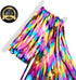 2 Packs Rainbow Party Decorations, Rainbow Foil Fringe Curtain, Neon Backdrop, Metallic Tinsel Photo Booth Props