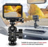 Bronco Phone Mount with Camera Mount, 360° Adjustment Metal Dashboard Cell Phone Mount for Ford Bronco 2021+