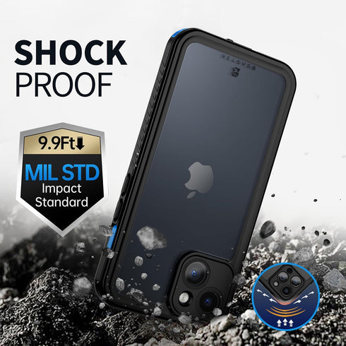 BEASTEK iPhone 14 Waterproof Case, FSN Series Underwater Shockproof Dustproof with Built-in Screen Protector, 6.1''
