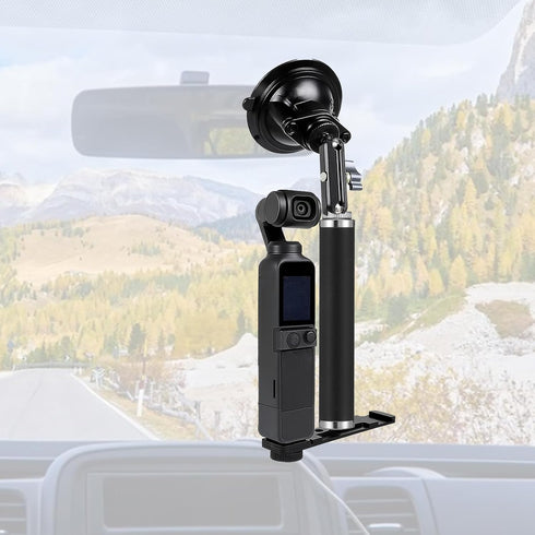 Vin Beauty 1/4" 10cm/3.9 inch 1/4" Thread Extension Aluminium Rod Mount, Camera Mount Extension Rod Pole for Dash Cam