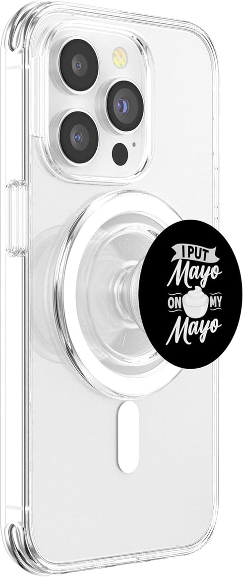 Mayonnaise Sauce Funny Food Dressing Recipe PopSockets MagSafe PopGrip for iPhone