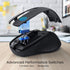 Wireless Mouse, D-09 USB Cordless Mice for Laptop, Ergo Grips, 5-Level 2400 DPI, 16 Months Battery, Portable for PC, Mac