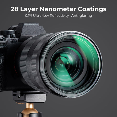 K&F Concept 77mm Ultra-Low Reflectivity MCUV Lens Protection Filter, Ultra-Slim HD Waterproof Scratch Resistant