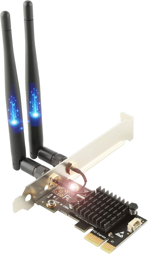 Ubit AC1200 PCIe WiFi Card for PC with BT 4.2 | Dual Band Wireless Network Adapter for Gaming, Browsing, Streaming