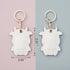 2 Pack Cute Cow Airtag Leather Keychain Holder Case, Kawaii Cow Key Ring Cover for Apple Airtag