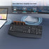 KYSONA 2.4G Large Print Wireless Keyboard, Full Size Cordless Computer Keyboard with Phone Holder, Palm Rest, Ergonomic