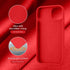 Cordking Silicone Ultra Slim Shockproof Protective Phone Case for iPhone 13/14, 6.1 inch, Red with Soft Anti-Scratch