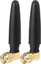Eightwood Compact WiFi Antenna, 2.4GHz 5GHz Dual Band RP-SMA Bluetooth Antennae Right Angle (2-Pack) for PC Network