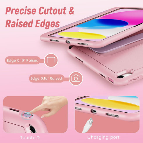INFILAND A16 11 Inch 2025 (11th 10th (10.9 Inch 2022), Kids Case for iPad Gen), iPad Generation Durable Soft Shockproof