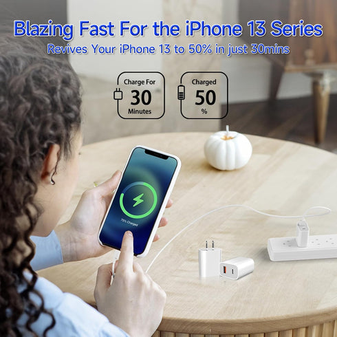 Fast Charging Block, USB C Charger Block Compatible for Charger for Watch Se, 20W USB C Wall Charger Block Cube Brick
