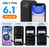Miracase iPhone 11 Case (6.1") - Black Liquid Silicone Gel, Full Body Shockproof Cover with Screen Protector.