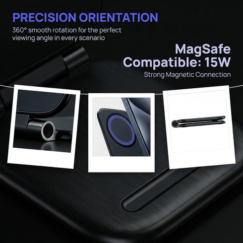 Generic 17 16 15 14 13 12 Magnetic Phone Holder for Car Mount with Ultra Strong Suction Cup, Adjustable Foldable Car