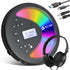 KLIM Discover with Headphones - Portable CD Player Walkman with Long-Lasting Battery -
