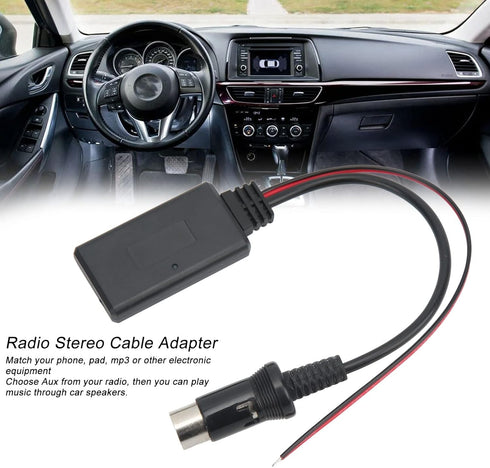 13Pin Wireless Audio Adapter,KIMISS ABS Bluetooth 5.0 Module Wireless Audio Cable Adapter Car Radio Stereo Parts for Kenwood by KIMISS