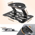3-in-1 180 1/4" Adjustable Projector Mount Stand Universal Ceiling/Wall/Table Mount with Dual-Axis Rotation, Multi-Hole