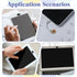 Qulkws 100 PCS White Anti Dust Silicone Type C Charging Port and Webcam Cover Slide, Clear Charging Port Covers Anti